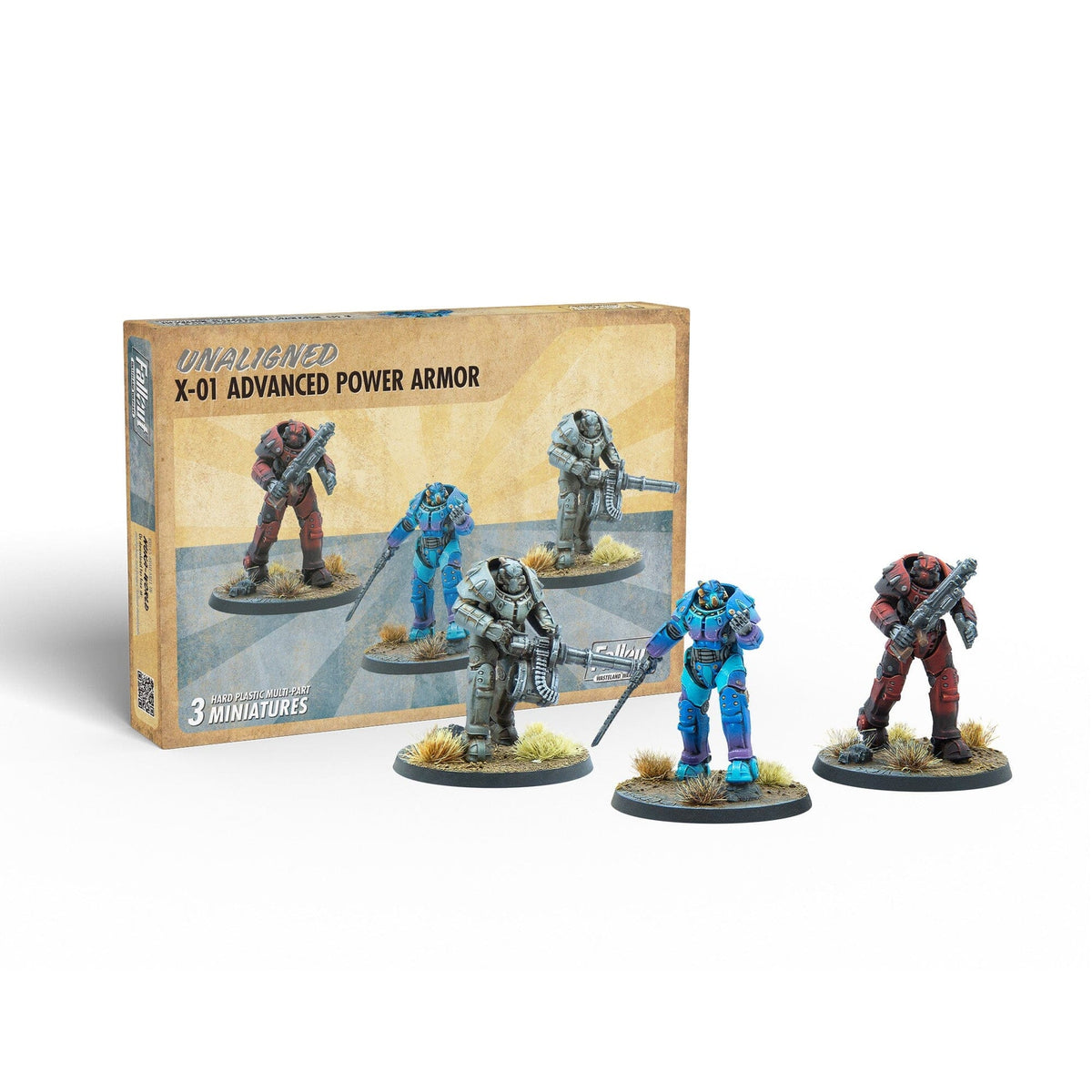 Fallout: Wasteland Warfare – Unaligned X-01 Power Armor Miniatures