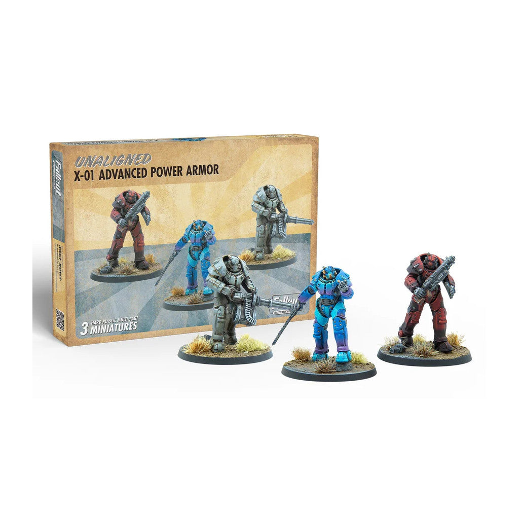 Fallout: Wasteland Warfare – Unaligned X-01 Power Armor Miniatures