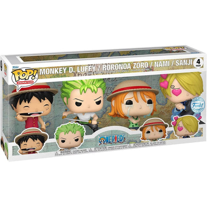 Funko Pop! Vinyl Animation One Piece Luffy, Zoro, Nami & Sanji 4 Pack