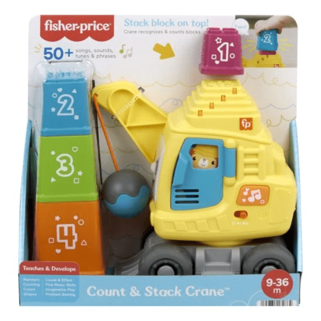 Fisher Price: Count & Stack Crane 194735228225