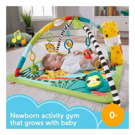 Baby Gym Fisher-Price 3-In-1 Baby Toddler Gym, Baby Play Mat