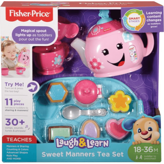 Fisher Price: Laugh & Learn Smart Stages Toddler Tea Set 887961417906