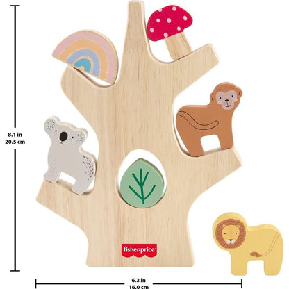 Fisher-Price Wooden Balance Tree Stacking Toy