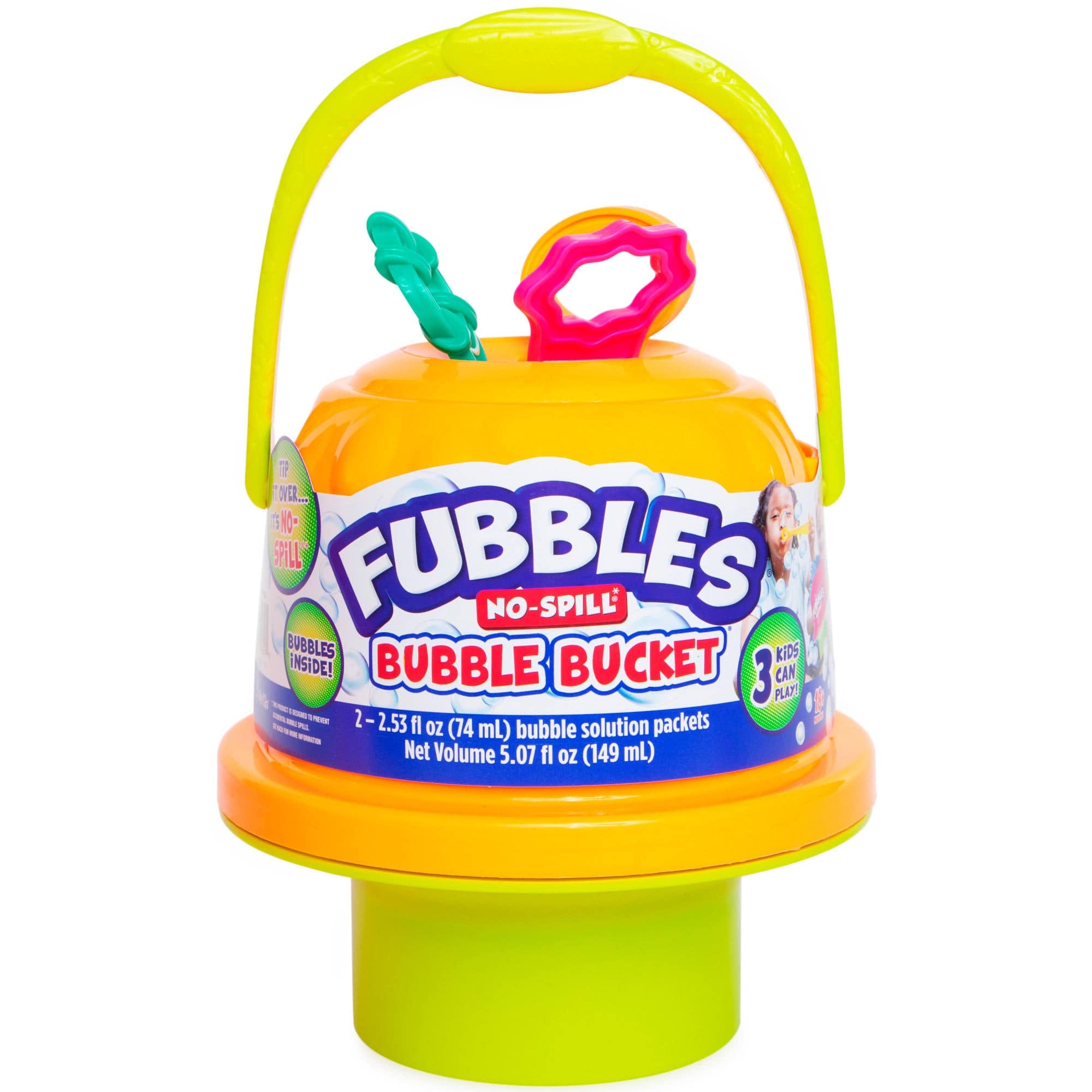 Fubbles No-Spill Big Bubble Bucket - Choose Your Colour 093539980479