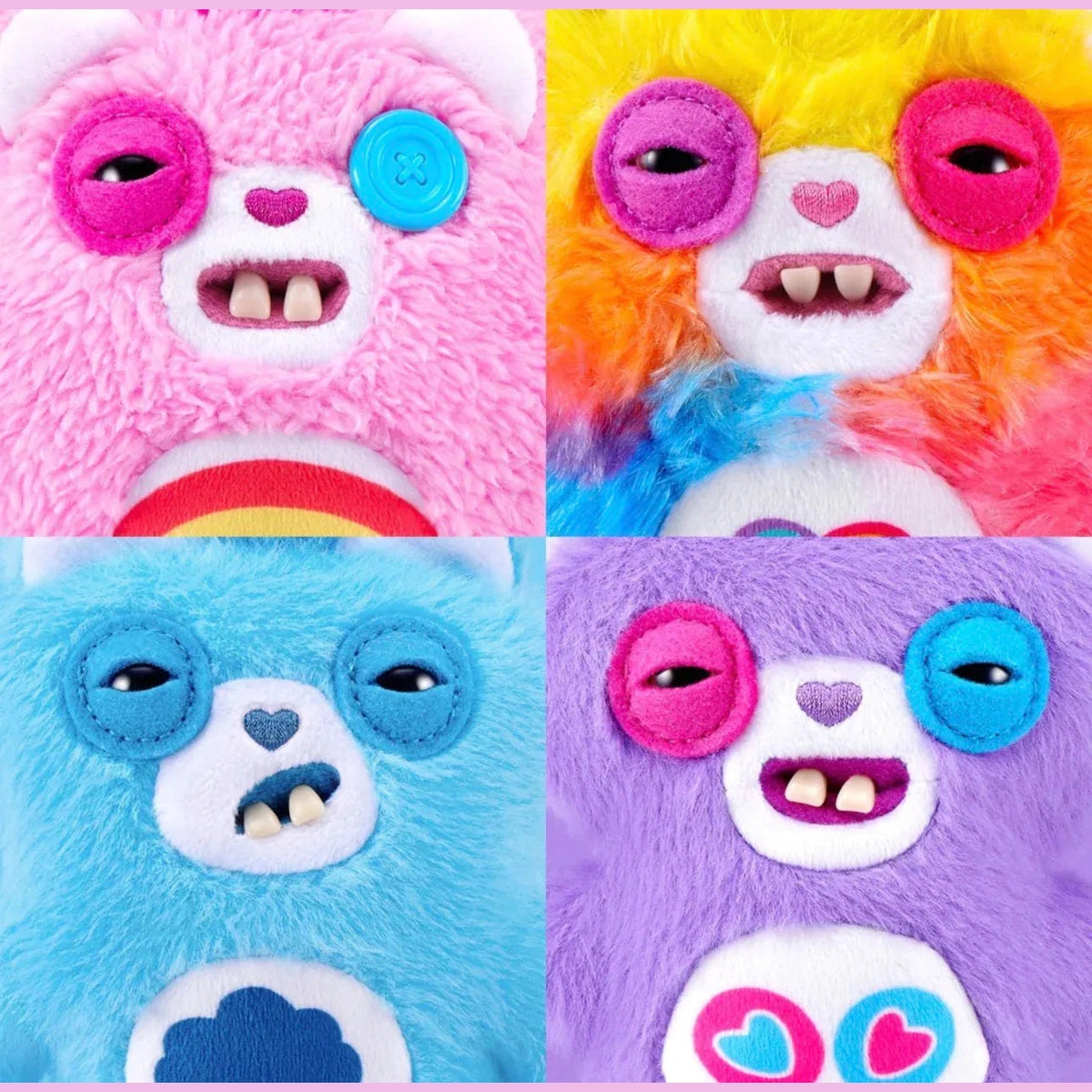 Fuggler - Care Bears - 5 Inch Plush Bag Charms - Mystery Box (1 Box Selected at Random) 193052099891