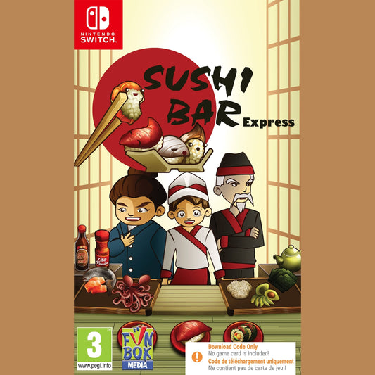 Sushi Bar Express Time Management Cooking Game Experience Edition - Nintendo Switch (Code in Box) 5055377605636