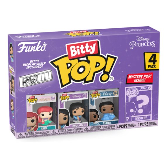 Funko Bitty POP 4 Pack: Disney Princess Asst