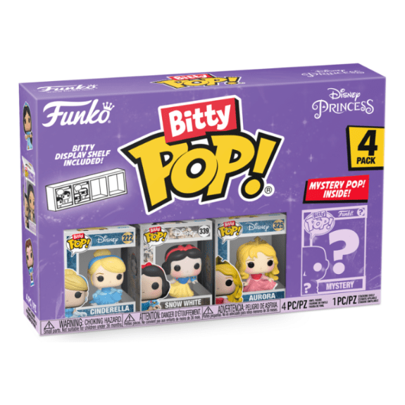 Funko Bitty POP 4 Pack: Disney Princess Asst