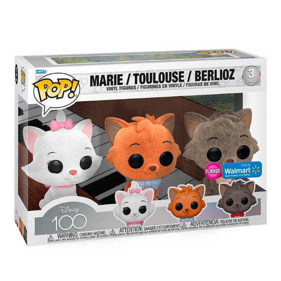 Funko Pop! - Aristocats - Marie / Toulouse / Barlioz- 3 Pack - Flocked Walmart Exclusive 889698683920