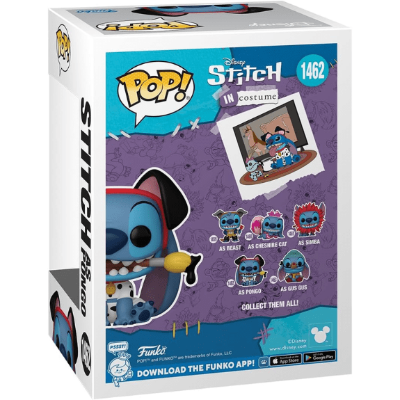 Funko Pop! Disney - Stitch in Costume - As Pongo #1462 889698751650