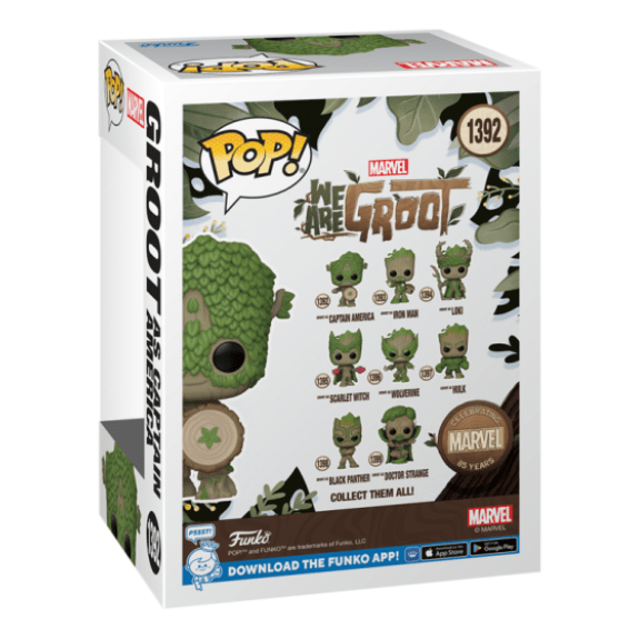 Funko Pop! Marvel - We Are Groot - Captain America #1392 889698795159