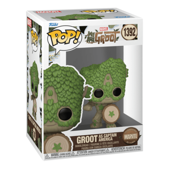 Funko Pop! Marvel - We Are Groot - Captain America #1392 889698795159