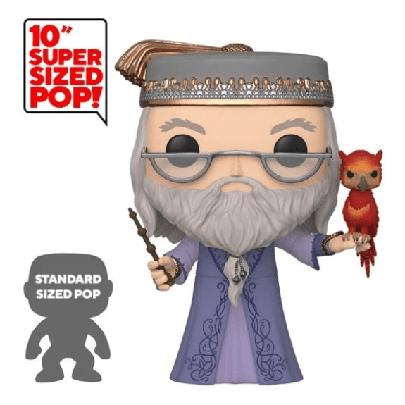 Funko Pop! Vinyl - Harry Potter - 10" Dumbledore with Fawkes - 110 889698480383