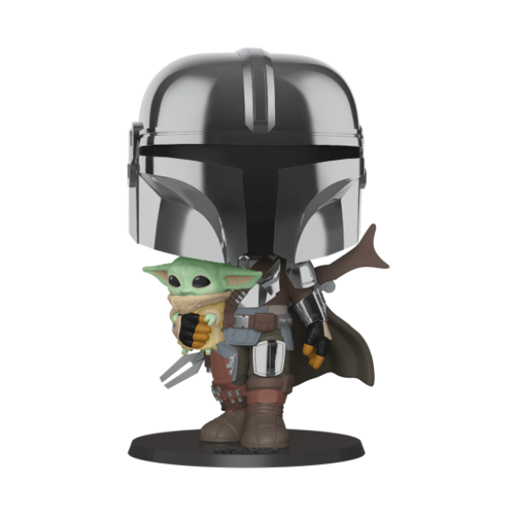 Funko Pop! Vinyl - Jumbo - Star Was Mandalorian - 10" Mandalorian With The Child 380 889698499316
