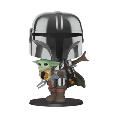 Funko Pop! Vinyl - Jumbo - Star Was Mandalorian - 10" Mandalorian With The Child 380 889698499316