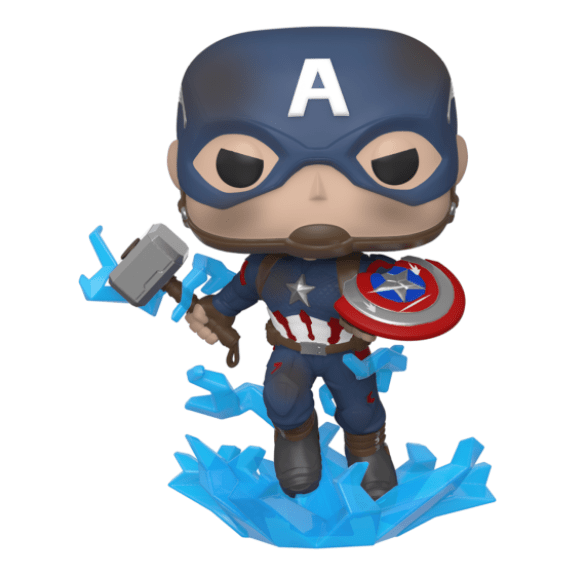 Funko Pop! Vinyl - Marvel - Avengers Endgame - Captain America with Broken Shield & Mjolnir - 573 889698451376