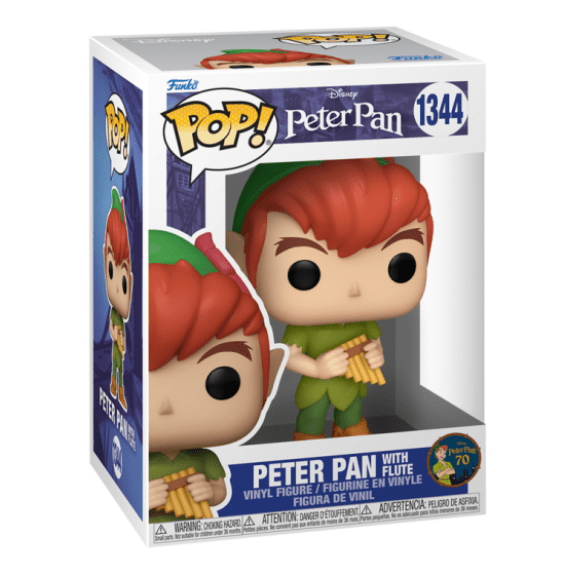 مجسم Peter W/Flute من Disney: Peter Pan 70th