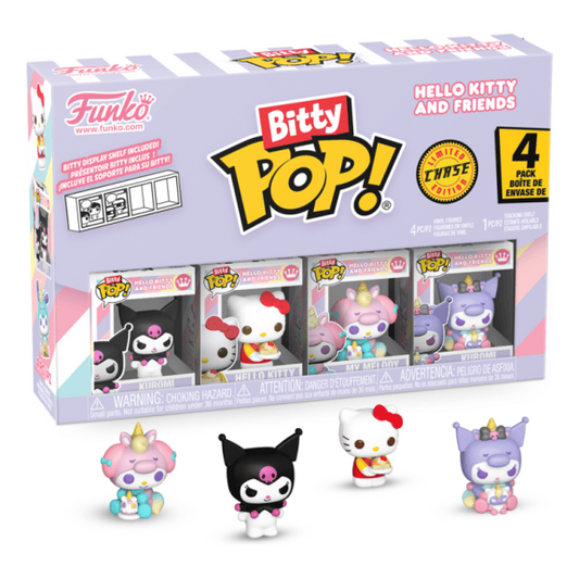 Bitty Pop! - Hello Kitty - 4 Pack - Kuromi, Hello Kitty, My Melody (Choose your Chase)