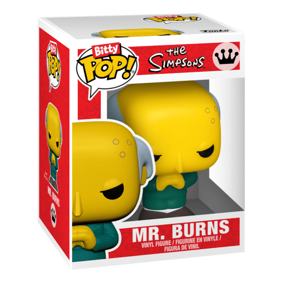 Bitty Pop! - The Simpsons - 4 Pack Bart Simpson, Mr. Burns, Krusty the Clown + Choose your Chase
