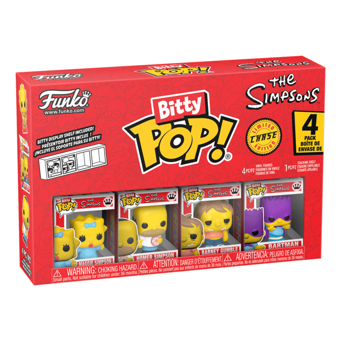 Bitty Pop! - The Simpsons - 4 Pack (Choose your Chase)