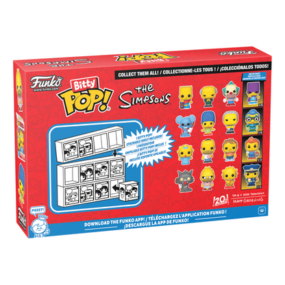 Bitty Pop! - The Simpsons - 4 Pack - Scratchy, Grampa Simpson, Lisa Simpson (Choose your Chase)