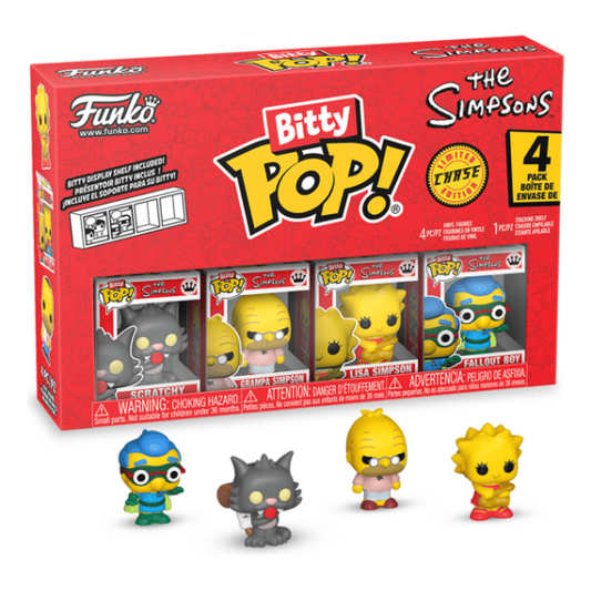 Bitty Pop! - The Simpsons - 4 Pack - Scratchy, Grampa Simpson, Lisa Simpson (Choose your Chase)