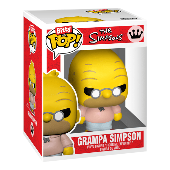 Bitty Pop! - The Simpsons - 4 Pack - Scratchy, Grampa Simpson, Lisa Simpson (Choose your Chase)
