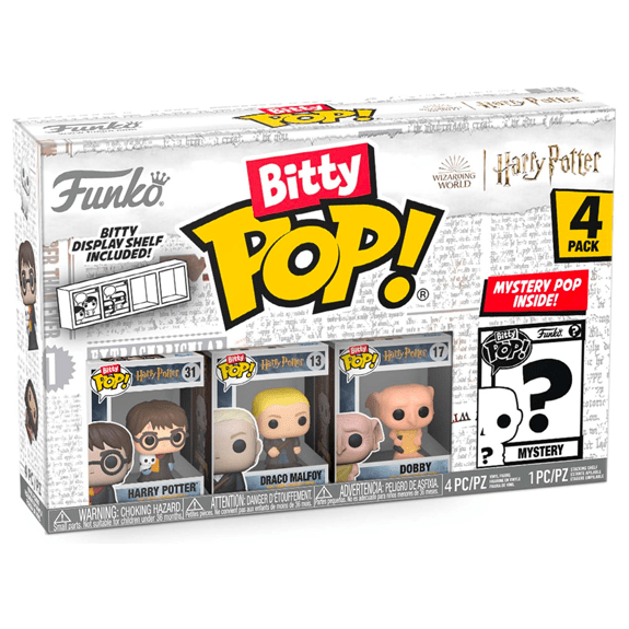 Funko Bitty Pop! 4-Pack - Harry Potter- Harry in Robe with Scarf 889698763387