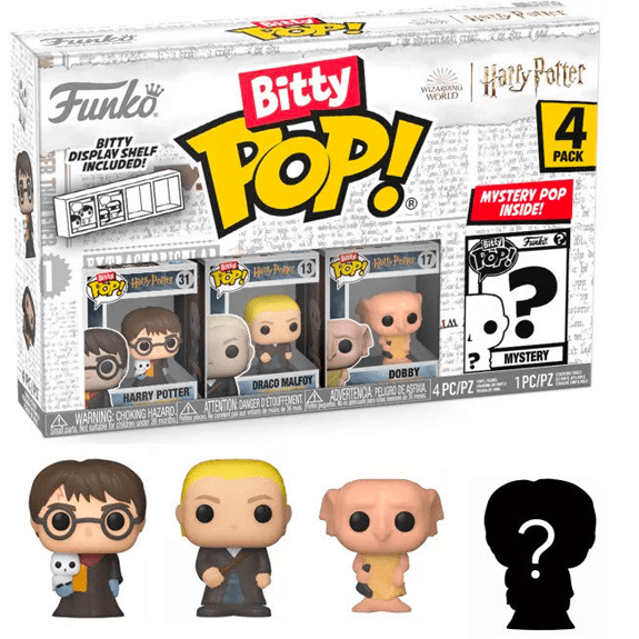 Funko Bitty Pop! 4-Pack - Harry Potter- Harry in Robe with Scarf 889698763387