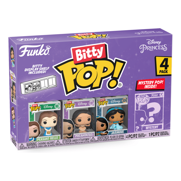 Funko Bitty POP: Disney Princess Asst 4 Pack Collectible Set 889698730273