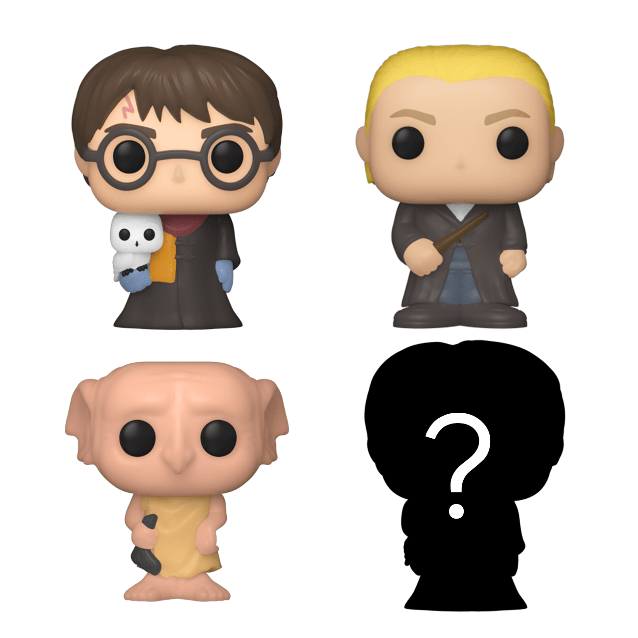 Funko Bitty POP: Harry Potter - Harry Robe w/Scarf 4 Pack 889698713153