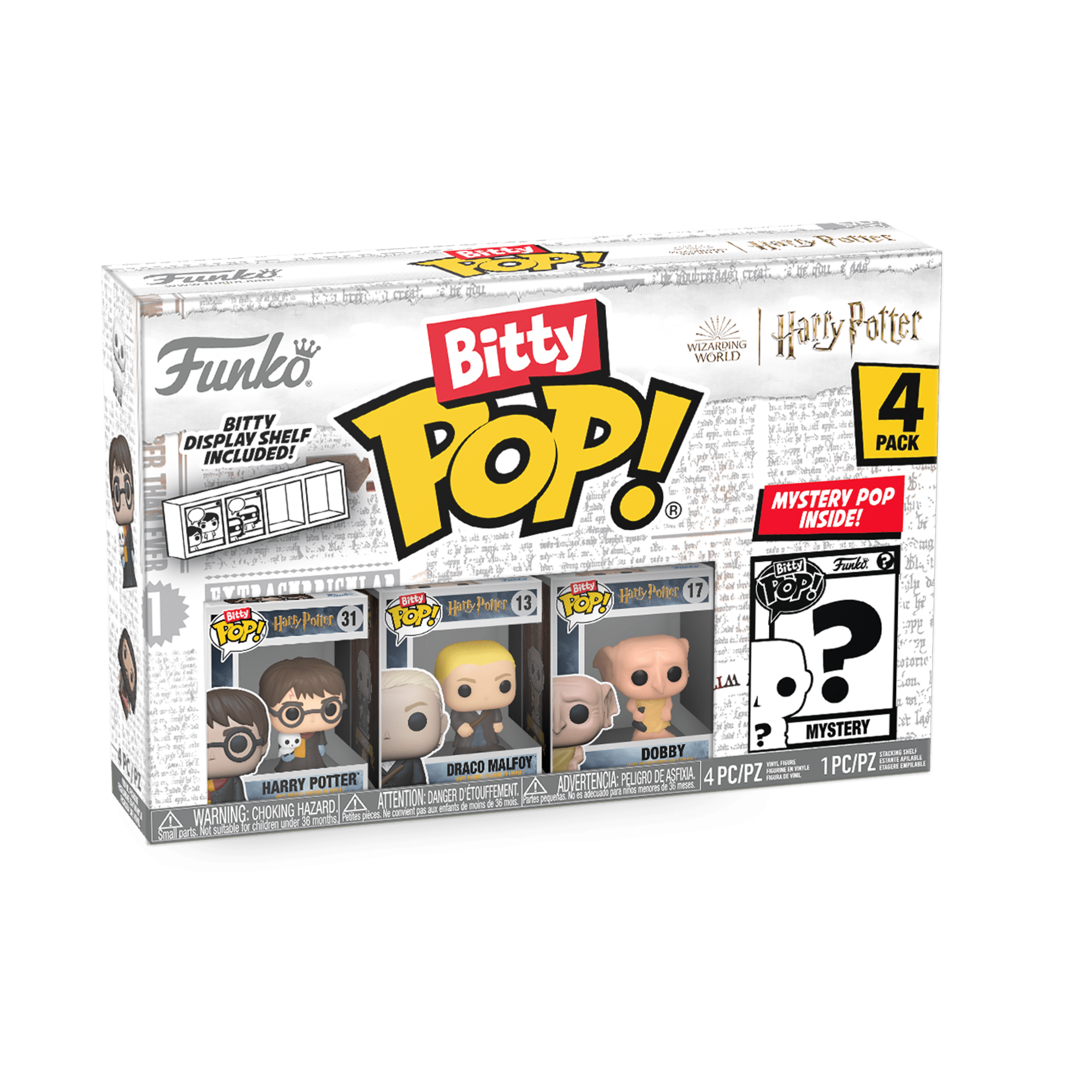 Funko Bitty POP: Harry Potter - Harry Robe w/Scarf 4 Pack 889698713153