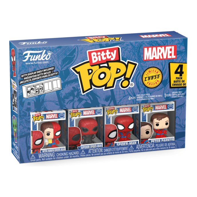 Funko – Bitty Pop! – Marvel – Spider-Man 4 Pack 889698857048