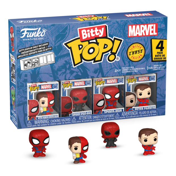 Funko – Bitty Pop! – Marvel – Spider-Man 4 Pack 889698857048