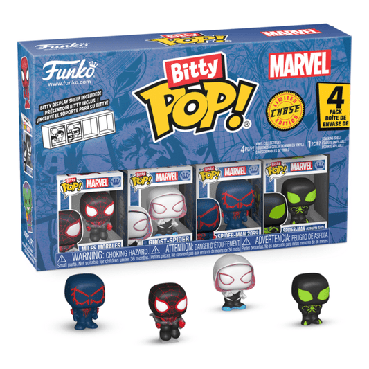 Funko – Bitty Pop! – Marvel – Spider-Man Miles Morales 4 Pack 889698857024