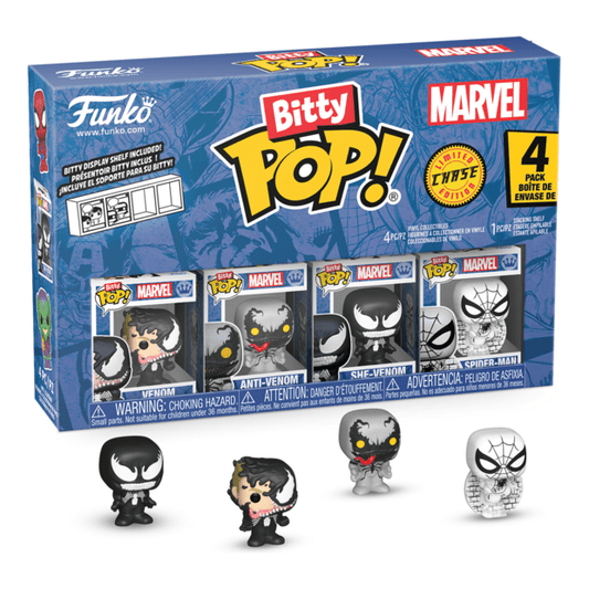 Funko – Bitty Pop! – Marvel – Spider-Man Venom 4 Pack 889698857031