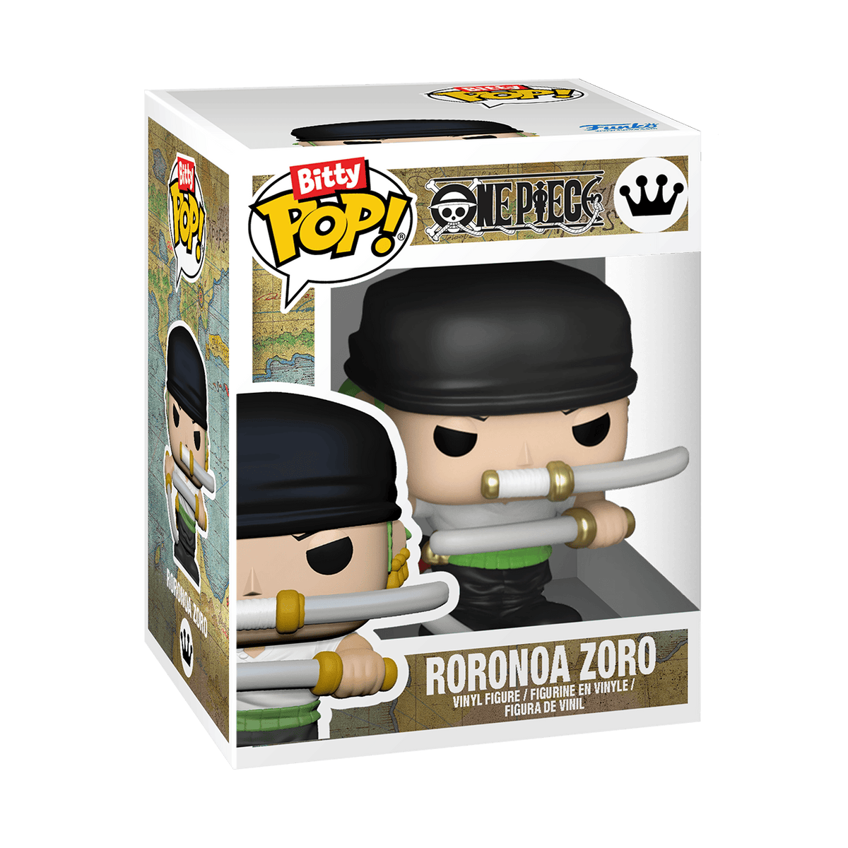 Funko Bitty POP! One Piece Going Merry Display Shelf with Nami and Roronoa Zoro 889698929646