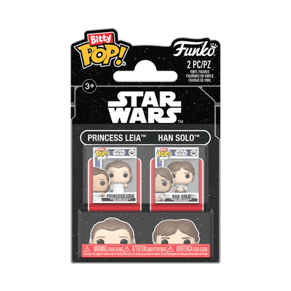 Funko Bitty POP: Star Wars ESB - P Leia & Han Solo 2 Pk 889698889421