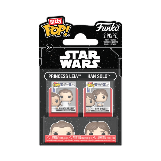 Funko Bitty POP: Star Wars ESB - P Leia & Han Solo 2 Pk 889698889421