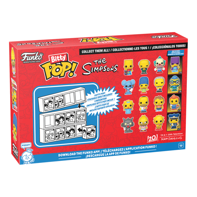 Funko Bitty Pop! - The Simpsons - 4 Pack (Choose your Chase)