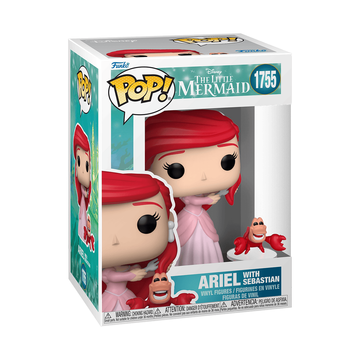 Funko Pop! & Buddy The Little Mermaid Ariel with Sebastian #1755 889698932172