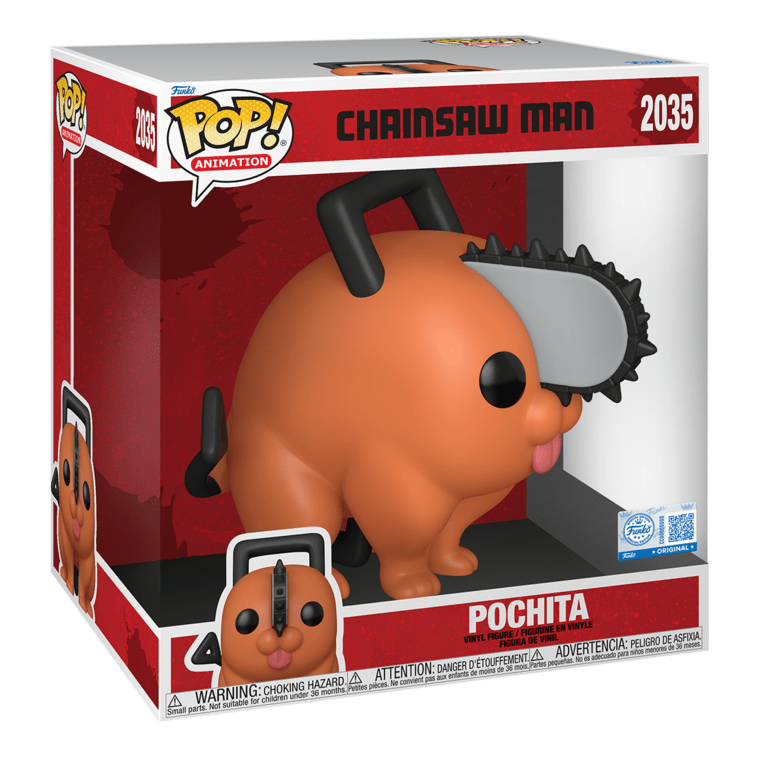Funko – Pop Jumbo 10in – Chainsaw Man – Pochita Figure