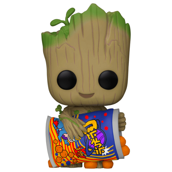 Funko Pop! Marvel -  Guardians of the Galaxy I Am Groot - Groot with Cheese Puffs