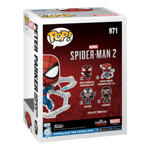 Funko Pop! Marvel Spider-man 2 - Peter Parker Advanced Suit 2.0 #971 889698761093