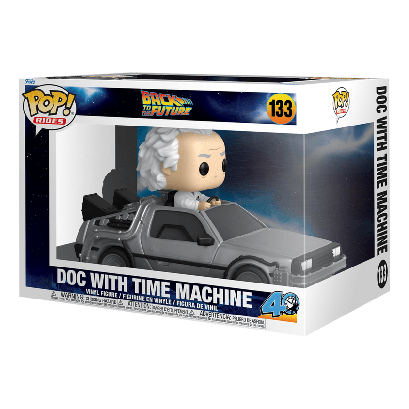 Funko – Pop! Ride Deluxe – Back to the Future – Doc with Time Machine