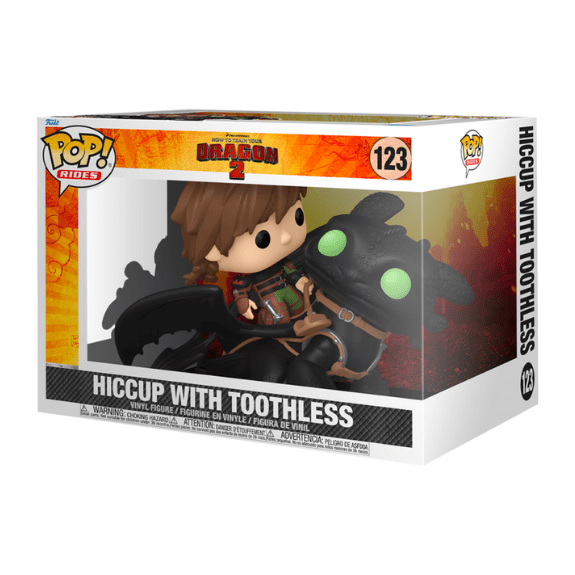 Funko Pop! Ride Deluxe - How To Train Your Dragon - Hiccup with Toothless #123 889698811811