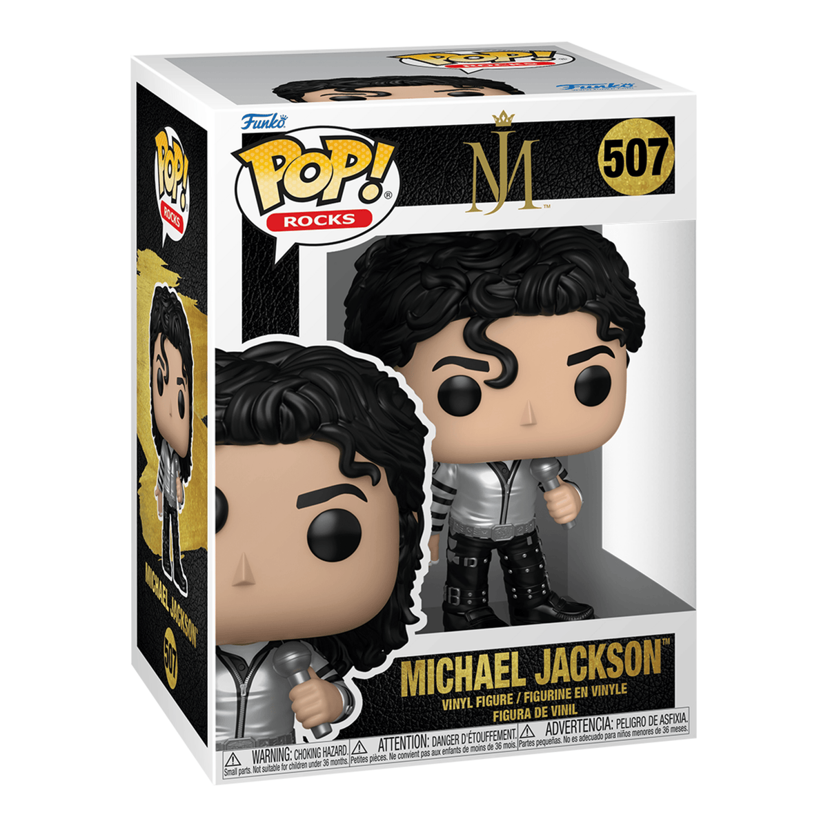 Funko Pop! Rocks Michael Jackson Bad Tour Metallic Vinyl Figure #507