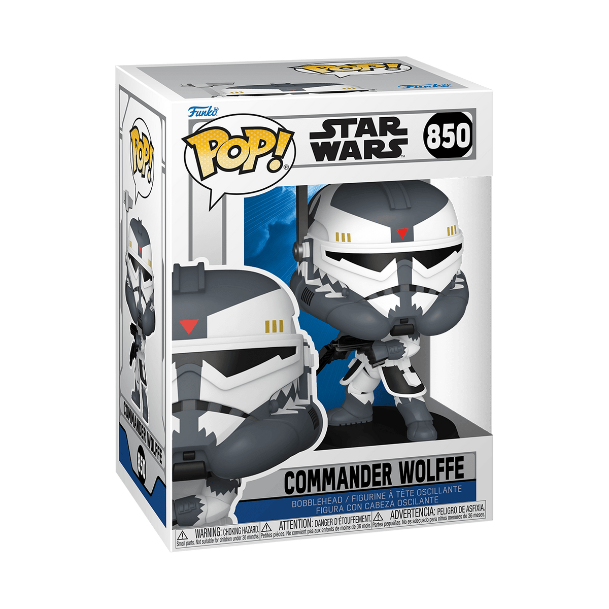 Funko Pop! Star Wars Commander Wolffe Vinyl Bobblehead #850 889698933575