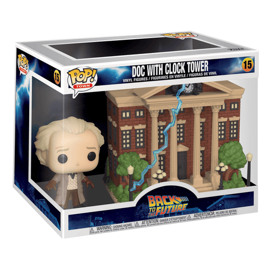Funko Pop! Town - Back To The Future - Doc with Clock Tower 889698469104