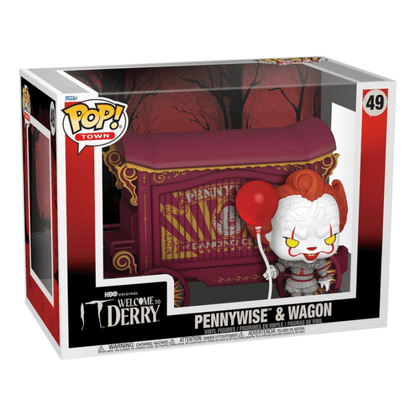 Funko Pop! Town - It: Welcome to Derry - Pennywise & Wagon 889698862431